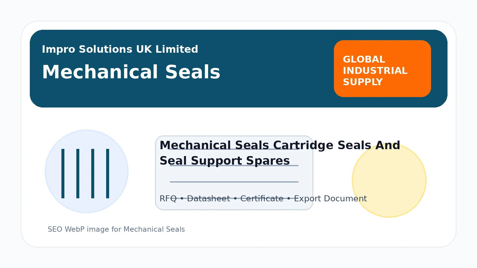 Mechanical Seals buying guide for pumps, mixers, compressors and rotating equipment from Impro Solutions UK Limited