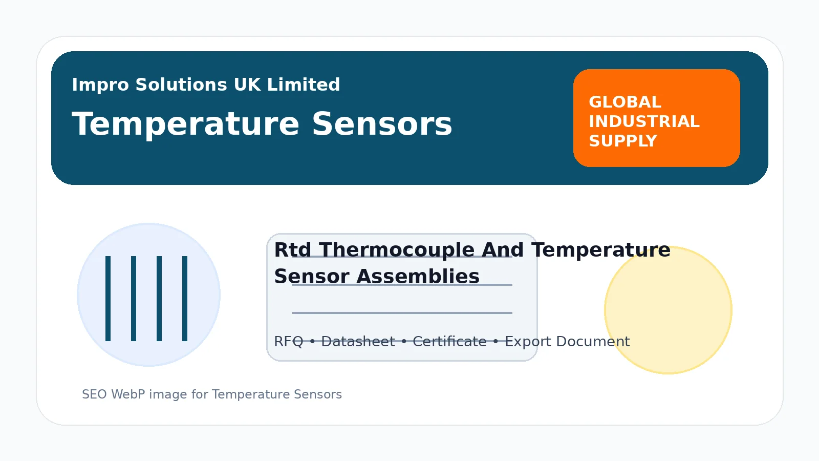 Temperature Sensors buying guide for turbines, HRSG, exchangers, furnaces and lube oil systems from Impro Solutions UK Limited