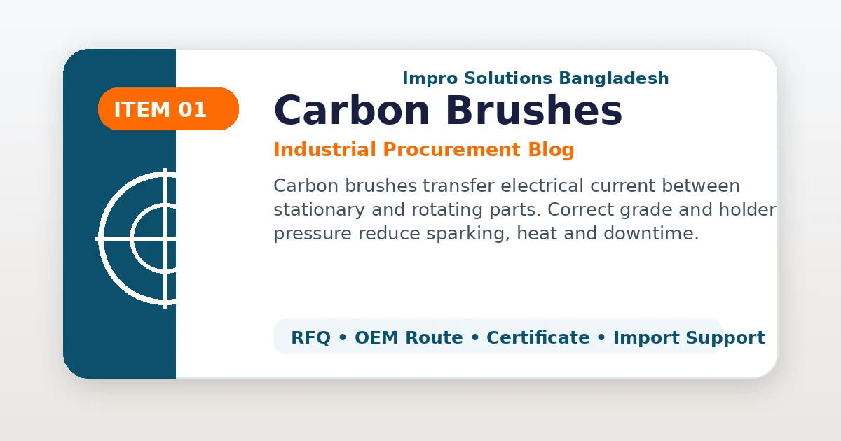 carbon brushes for motors generators slip rings and commutators