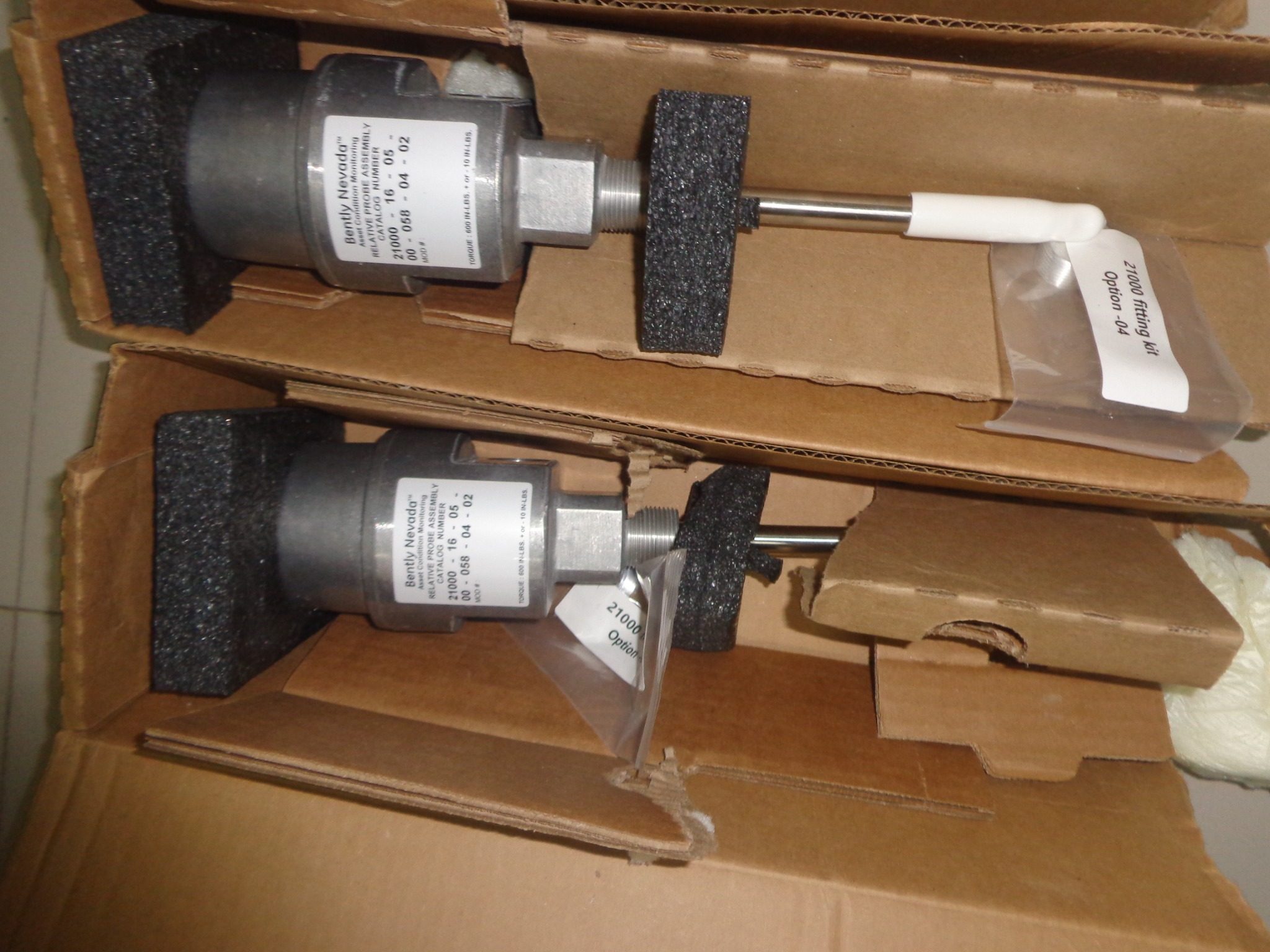 Probe tagged with catalog 21000 series